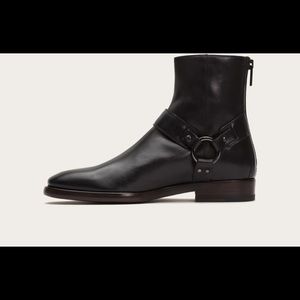 Frye Wright Harness Ankle Motorcycle Boot leather